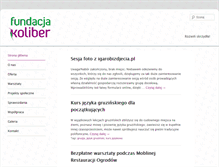 Tablet Screenshot of fundacjakoliber.pl